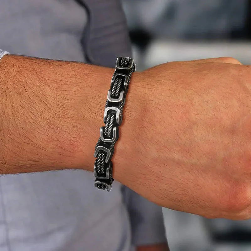 Alessandro Veneti Byzantine Twisted Link Bracelet - Image 10