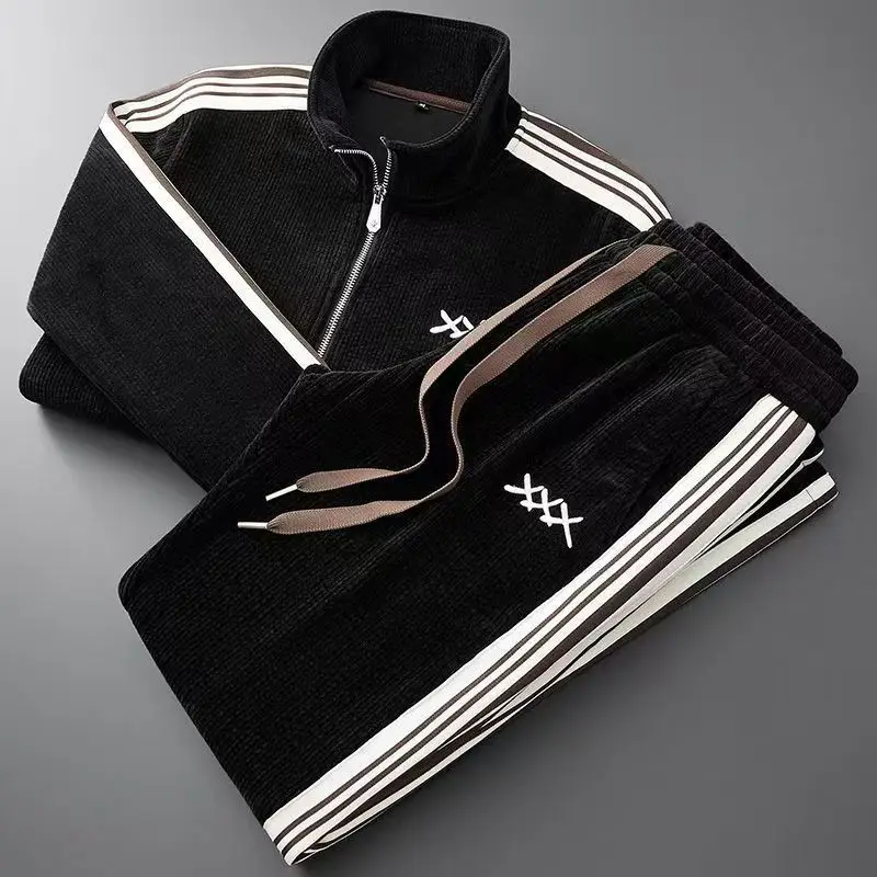 Alessandro Veneti Corduroy Sport Tracksuit - Image 2
