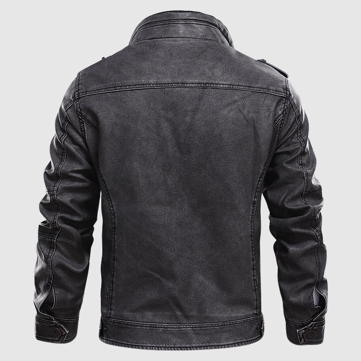 Alessandro Veneti Midnight Biker Jacket - Image 2