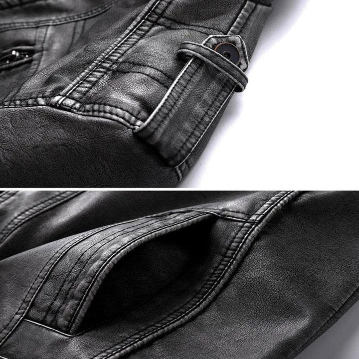 Alessandro Veneti Midnight Biker Jacket - Image 3