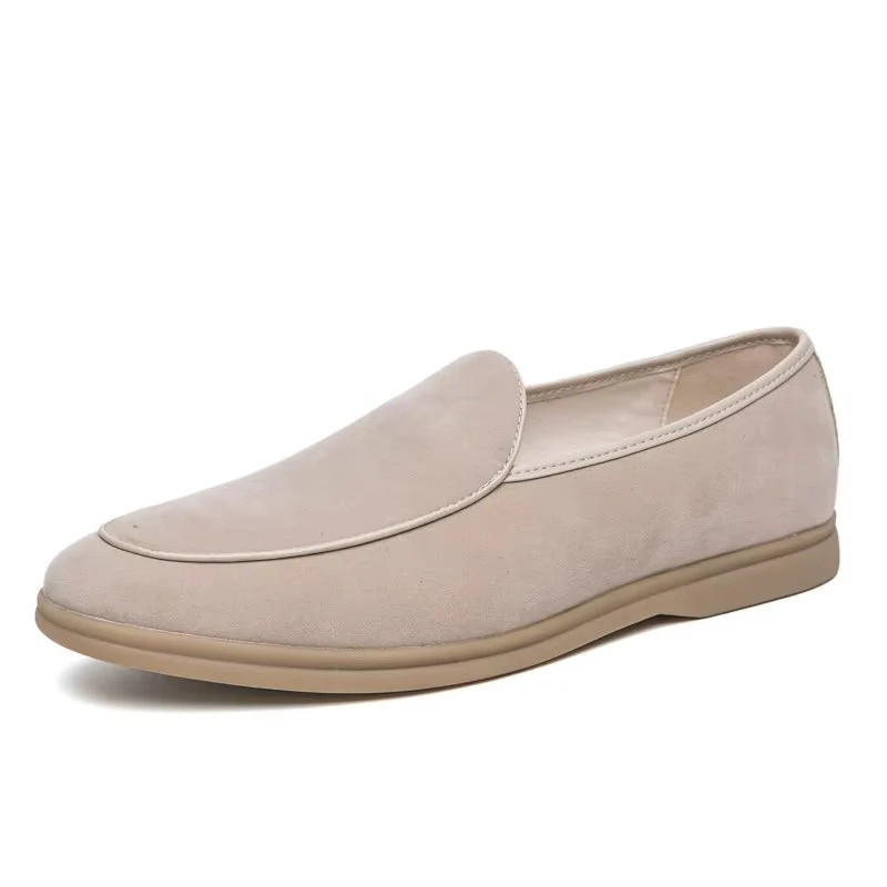 Alessandro Veneti Minimal Suede Slip-On Loafers - Image 5