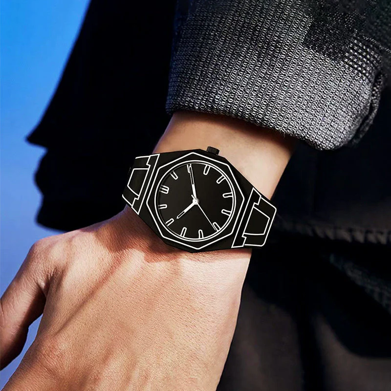 Alessandro Veneti Minimalist Outline Watch - Image 5