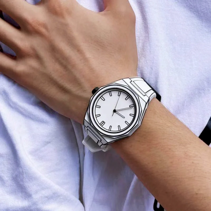 Alessandro Veneti Minimalist Outline Watch - Image 6