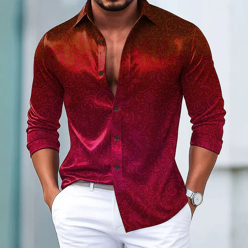 Alessandro Veneti Textured Gradient Dress Shirt - Image 2