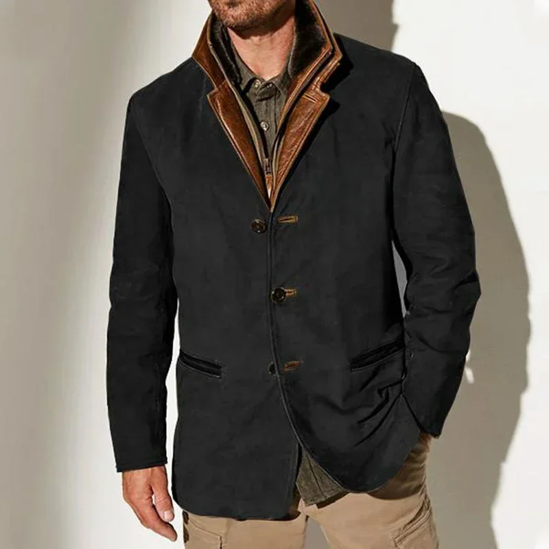 Alessandro Veneti Vintage Suede Coat - Image 4