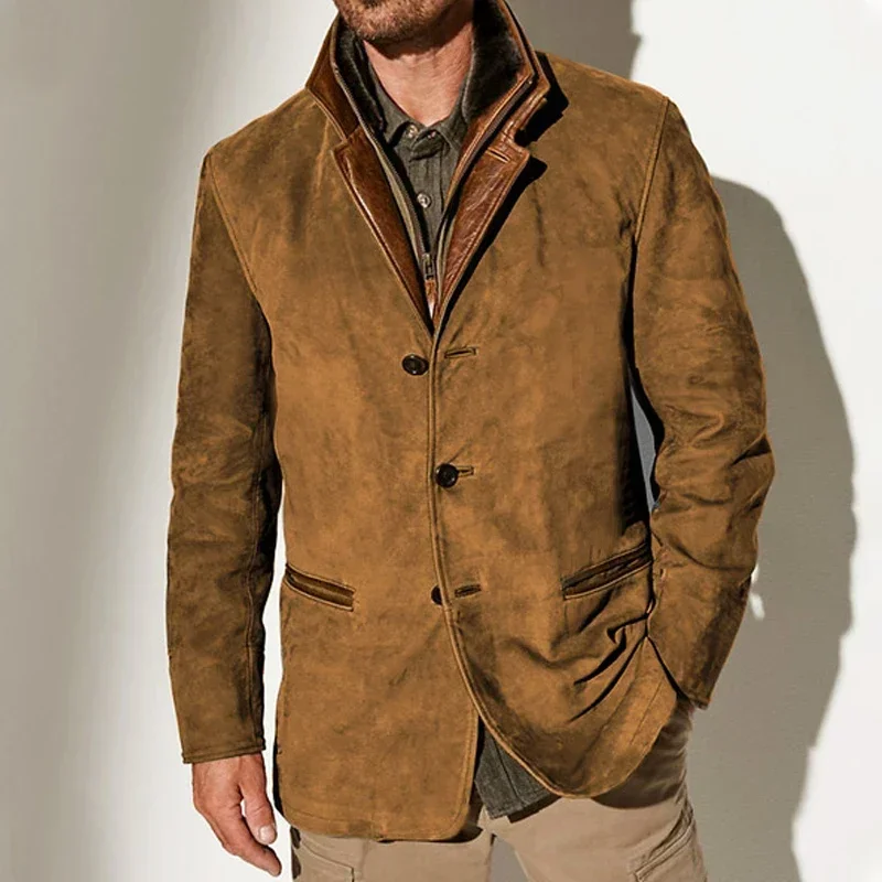 Alessandro Veneti Vintage Suede Coat - Image 5