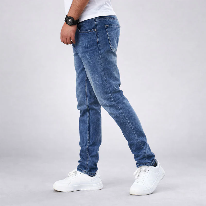 Alessandro Veneti Washed Denim Jeans - Image 2