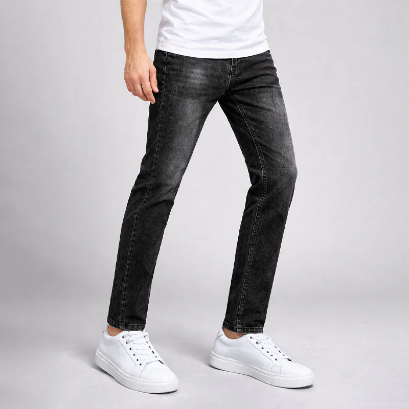 Alessandro Veneti Washed Denim Jeans - Image 4