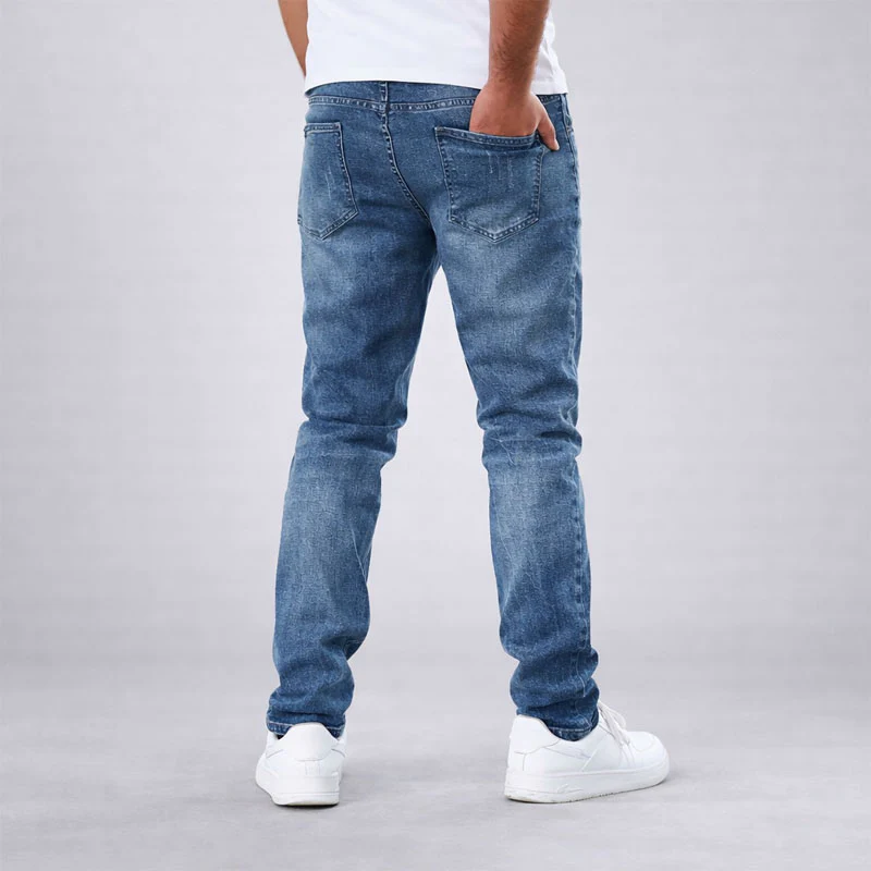 Alessandro Veneti Washed Denim Jeans - Image 5