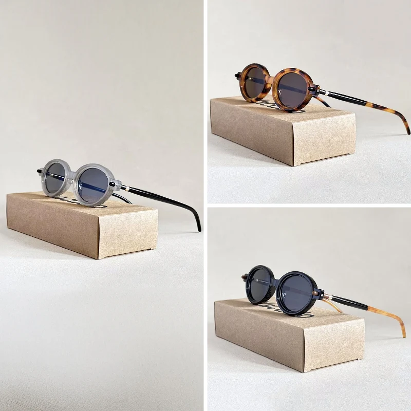 Aurelia Retro Oval Sunglasses - Image 4