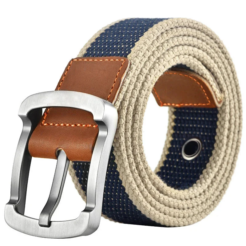 Canvas Waist Belt with Pin Buckle - Image 3