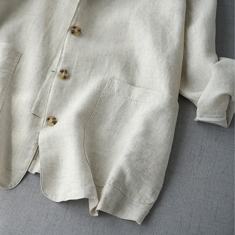 Chloé Montclair Chic Linen Blazer - Image 5