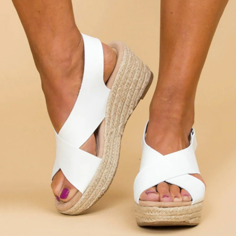Chloé Montclair Cross-Strap Wedge Sandals - Image 6