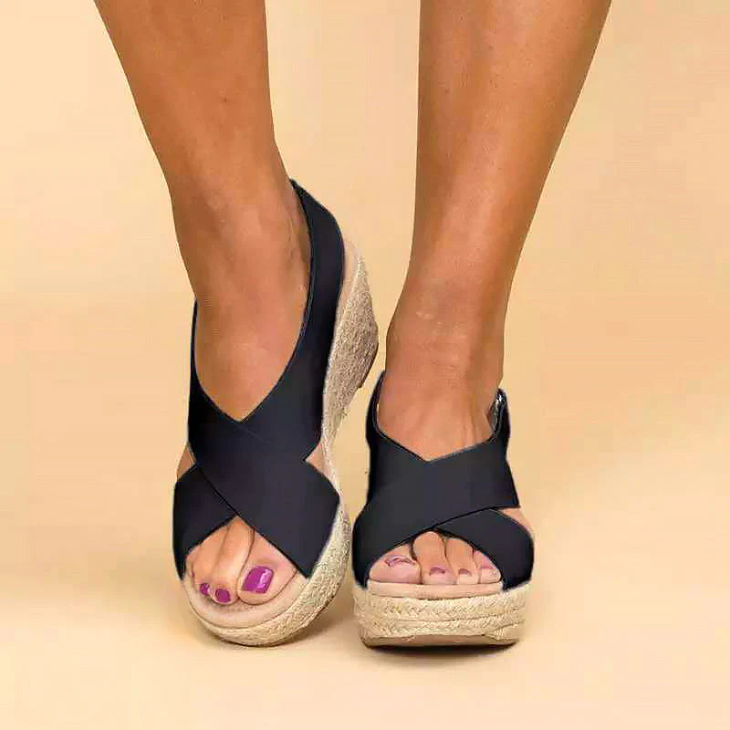 Chloé Montclair Cross-Strap Wedge Sandals - Image 7