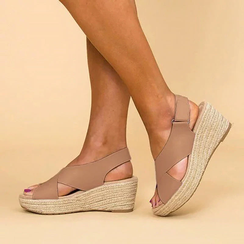 Chloé Montclair Cross-Strap Wedge Sandals - Image 8