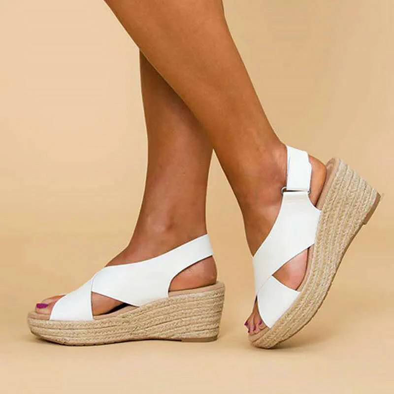 Chloé Montclair Cross-Strap Wedge Sandals - Image 9