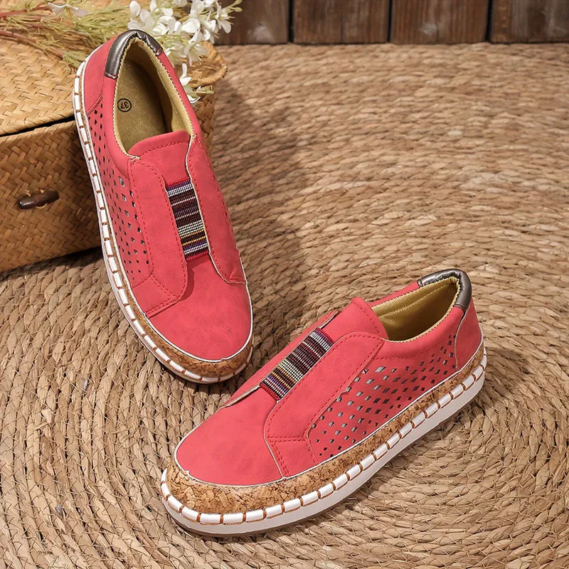 Chloé Montclair Perforated Slip-On Sneakers - Image 5