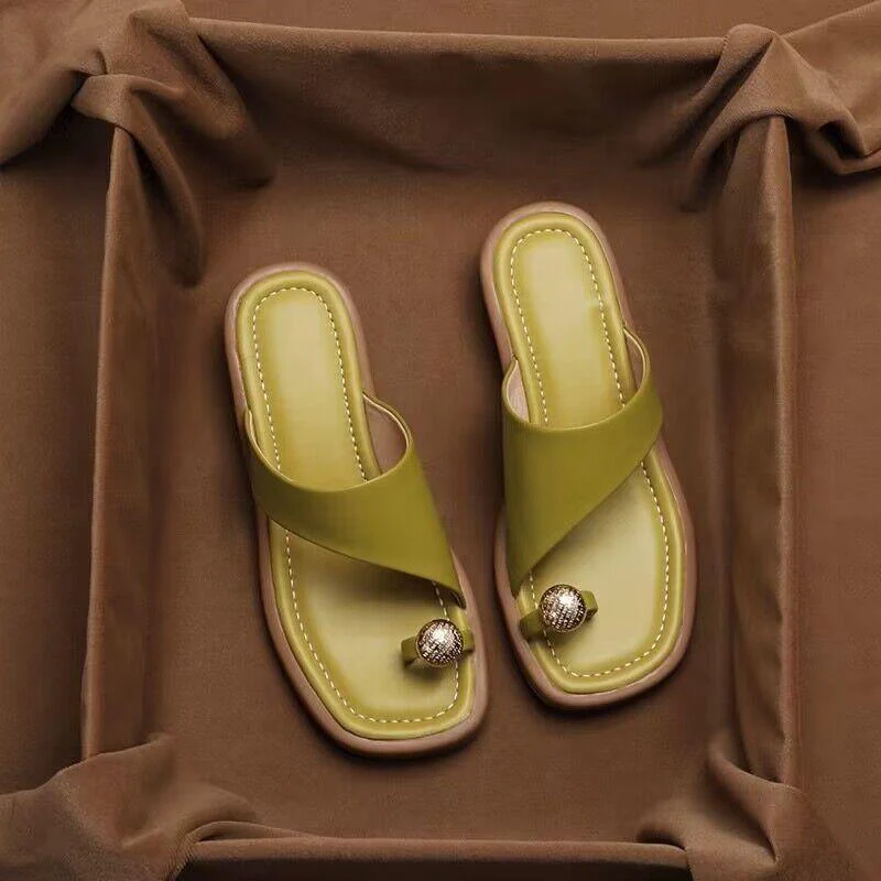 Chloé Montclair Slide Sandals with Toe Ring - Image 3