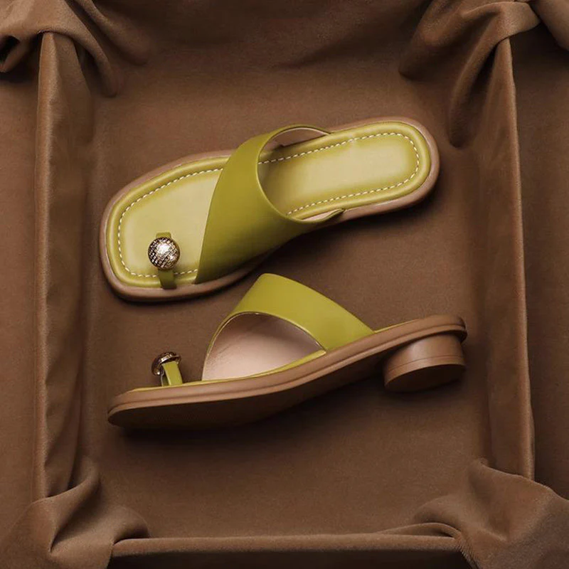 Chloé Montclair Slide Sandals with Toe Ring - Image 5