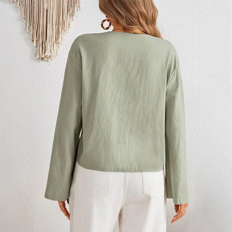 Chloé Montclair Villarosa LaceUp Blouse - Image 5