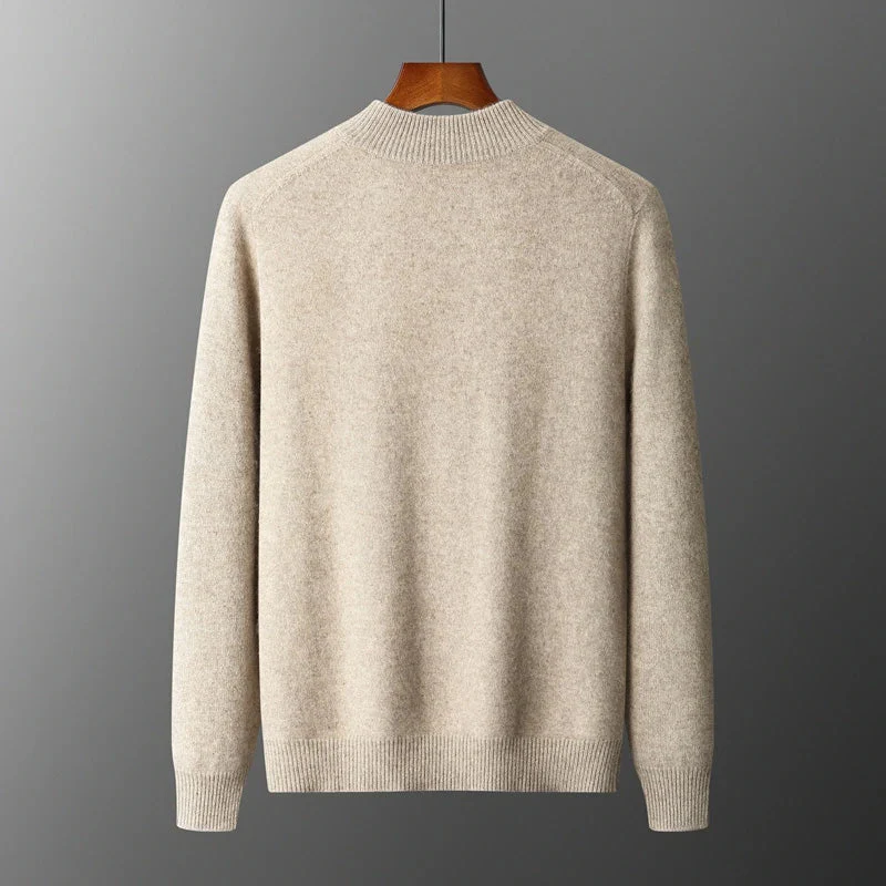Classic Cashmere Wool Men’s Zipper Cardigan - Image 4