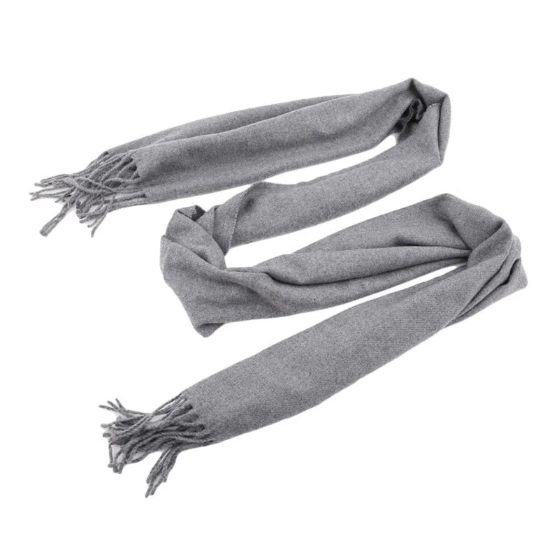 Classic Long Scarf with Fringe Detail - Image 2