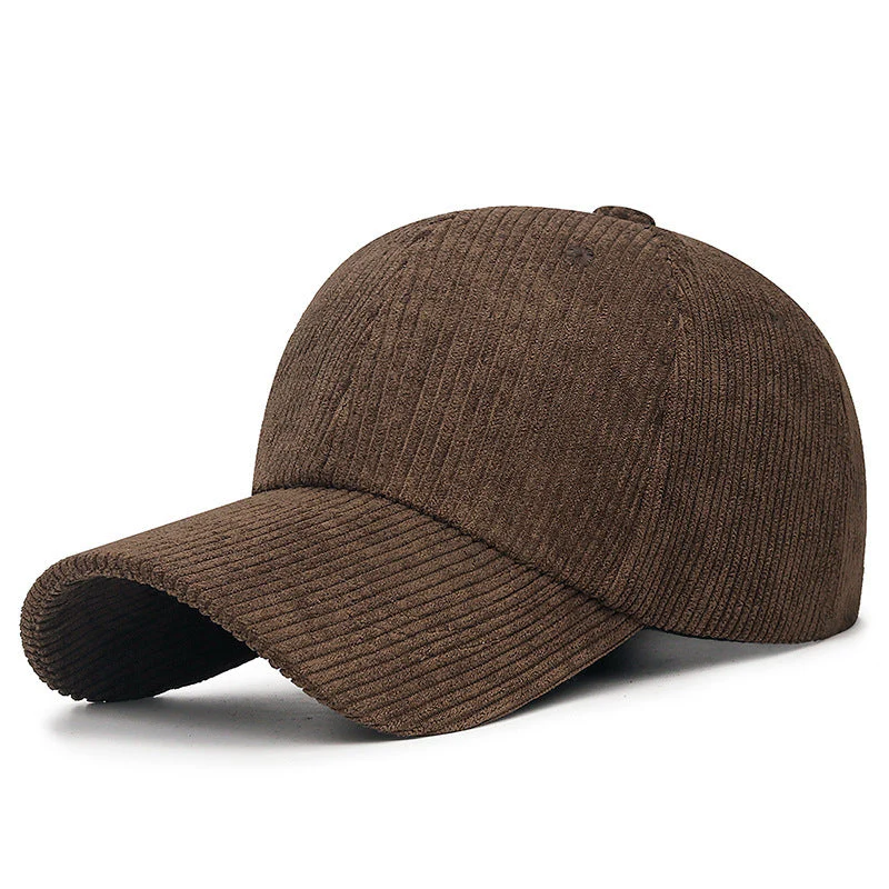 Corduroy Baseball Cap with Adjustable Strap - Image 3
