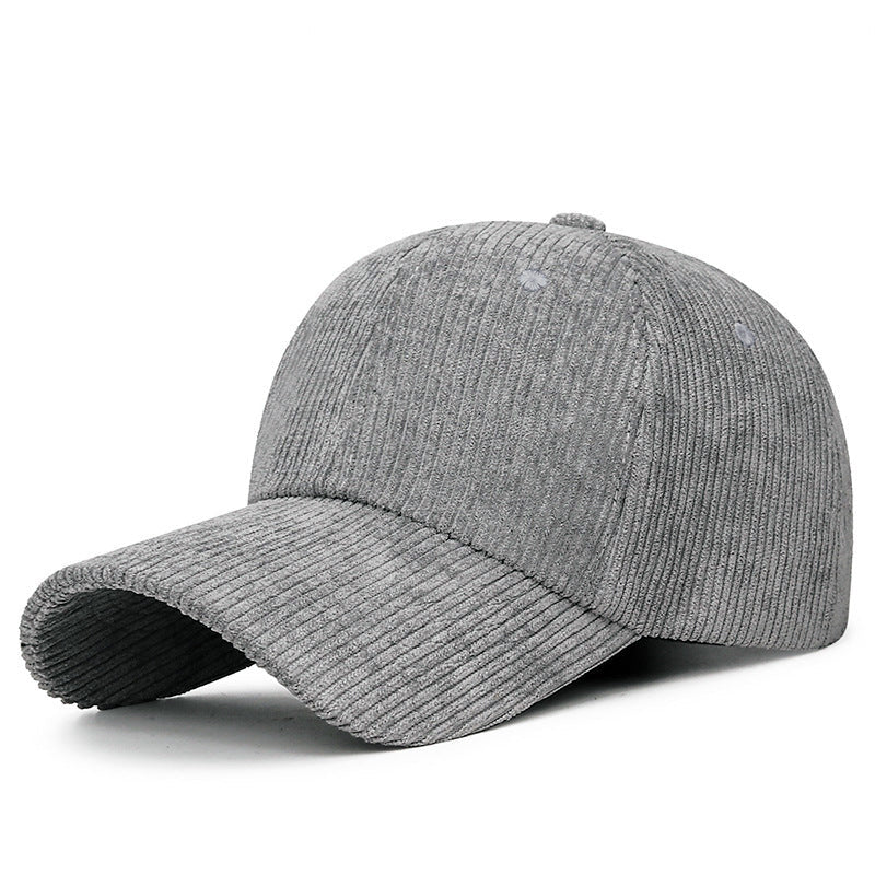 Corduroy Baseball Cap with Adjustable Strap - Image 5