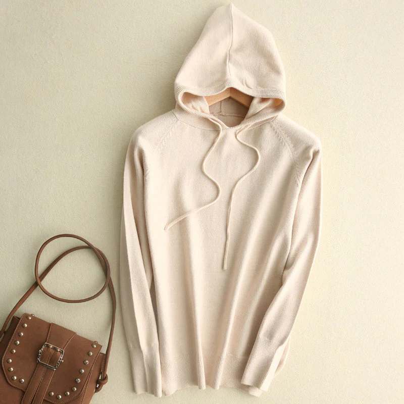 Cozy Lightweight Soft Knit Hoodie - Image 2