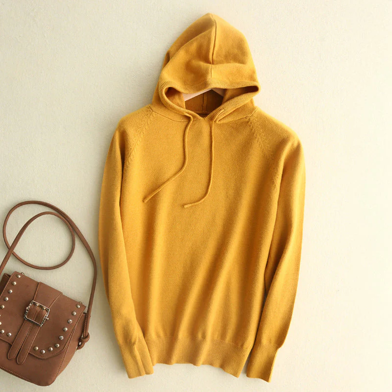 Cozy Lightweight Soft Knit Hoodie - Image 3