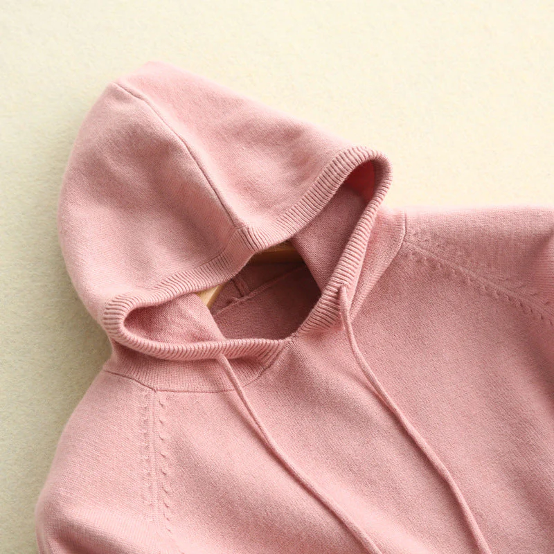 Cozy Lightweight Soft Knit Hoodie - Image 5