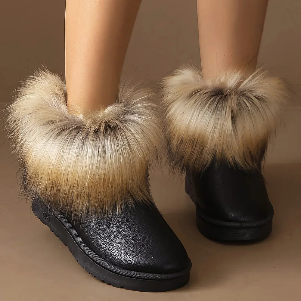 Elegance Luxe Fur Boots - Image 4