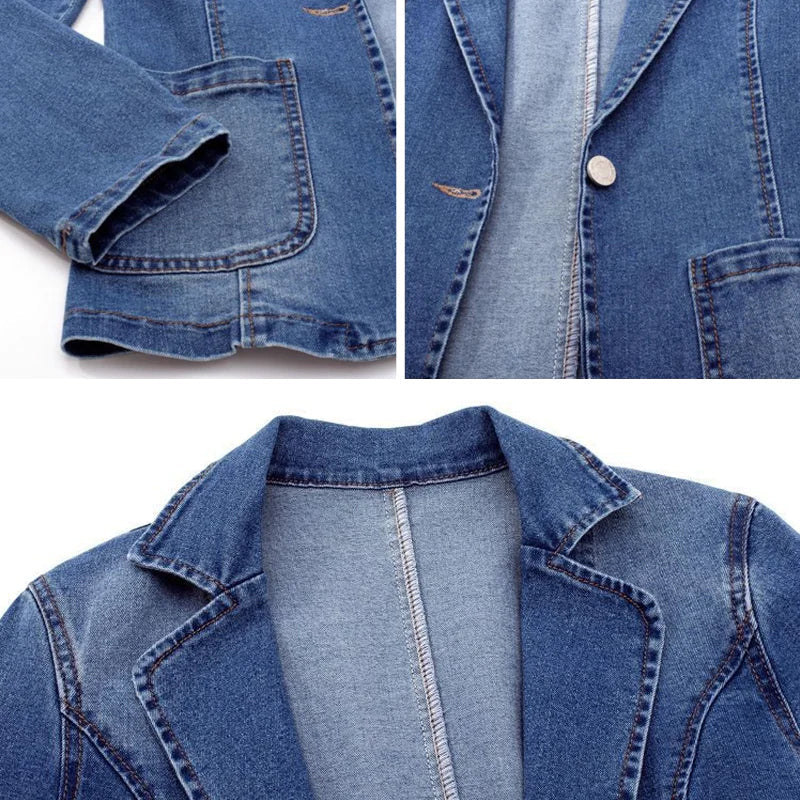 Elise Leroy Azure Elegance Jacket - Image 3