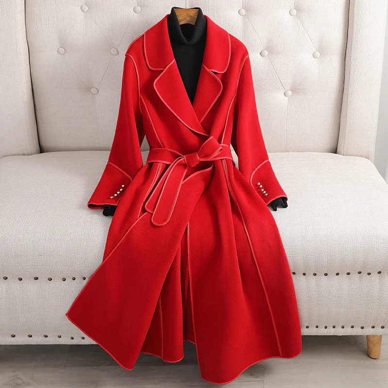 Elise Leroy Reversed Rhapsody Wool Coat - Image 4