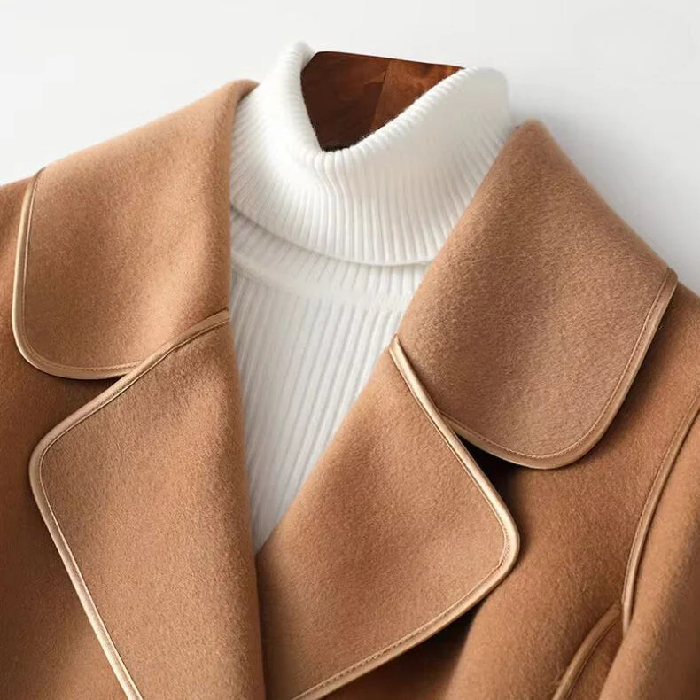 Elise Leroy Reversed Rhapsody Wool Coat - Image 7