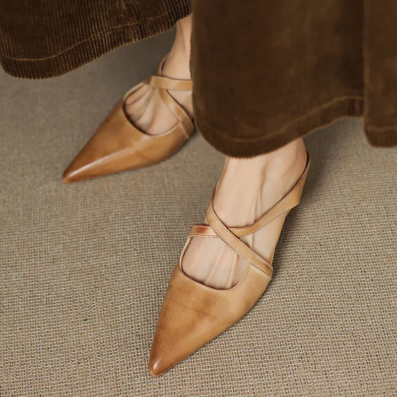 Eterna Luxe Genuine Leather Flats - Image 3