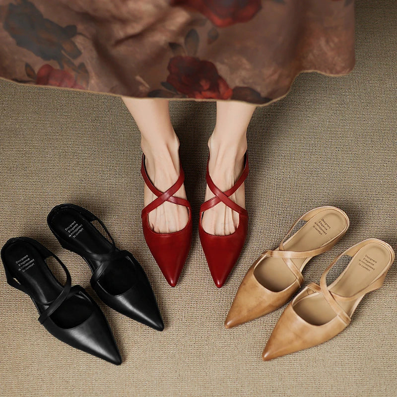 Eterna Luxe Genuine Leather Flats - Image 9