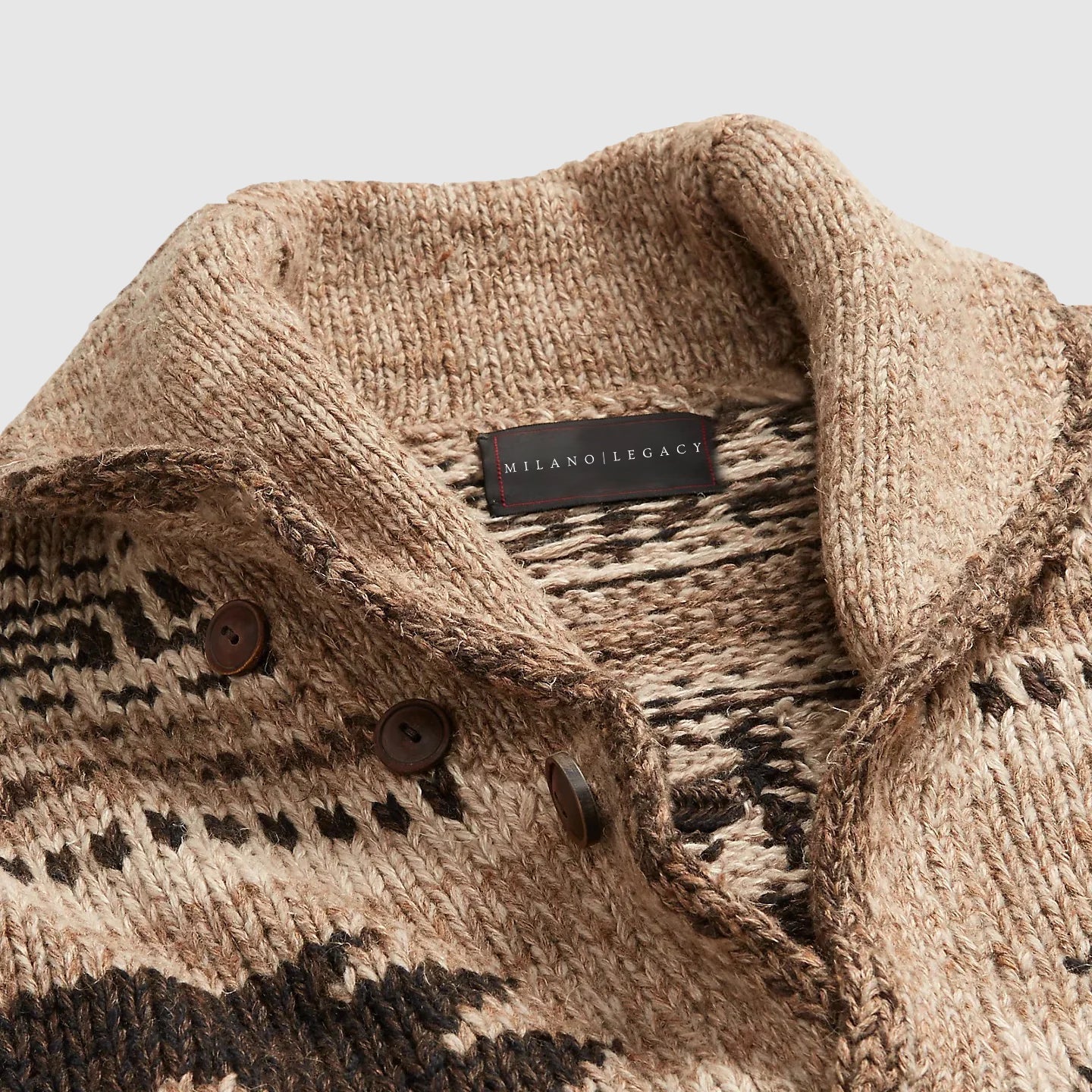 Felix Grant Aztec Knit Cardigan - Image 3