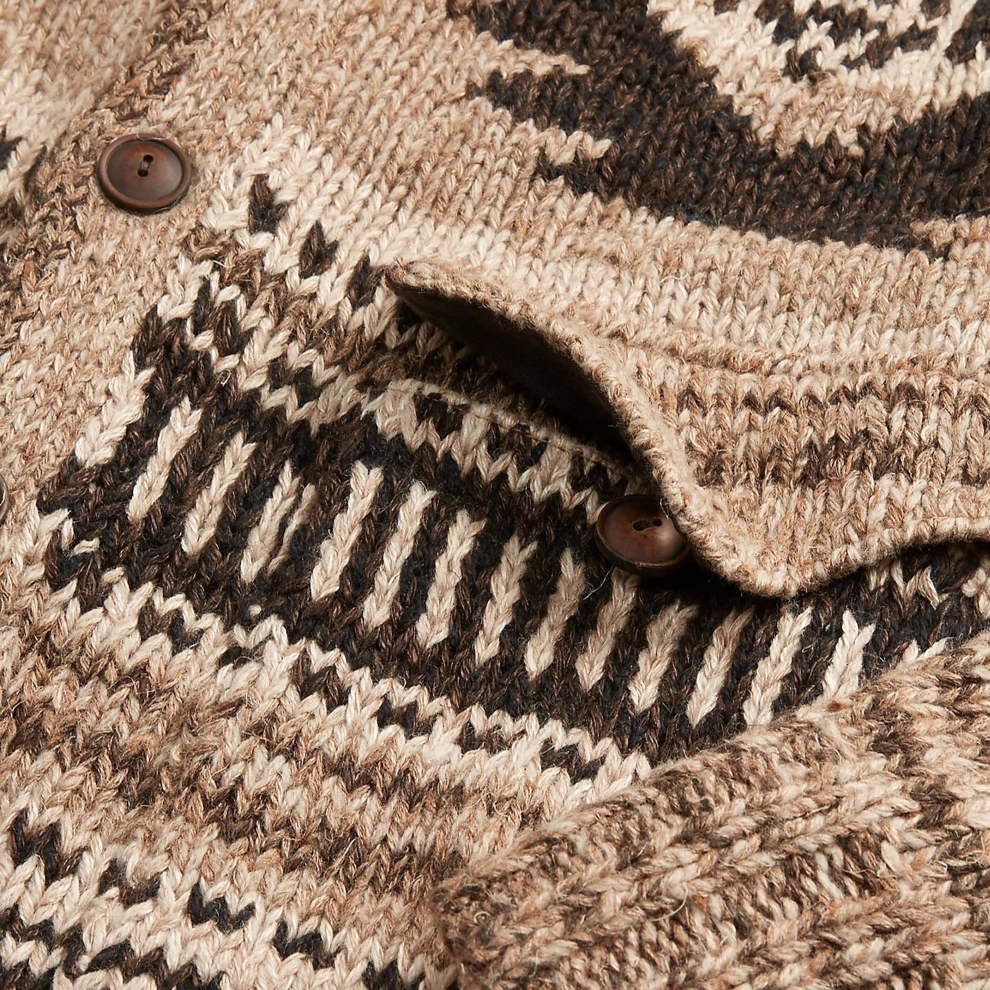 Felix Grant Aztec Knit Cardigan - Image 4