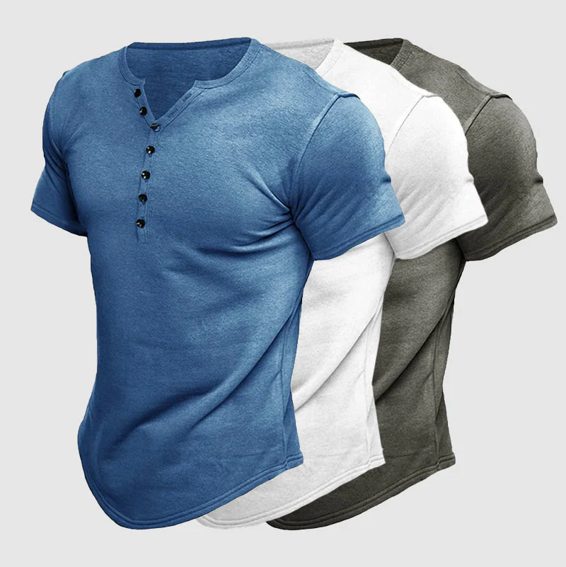 Felix Grant Boss Henley T-Shirt - Image 8