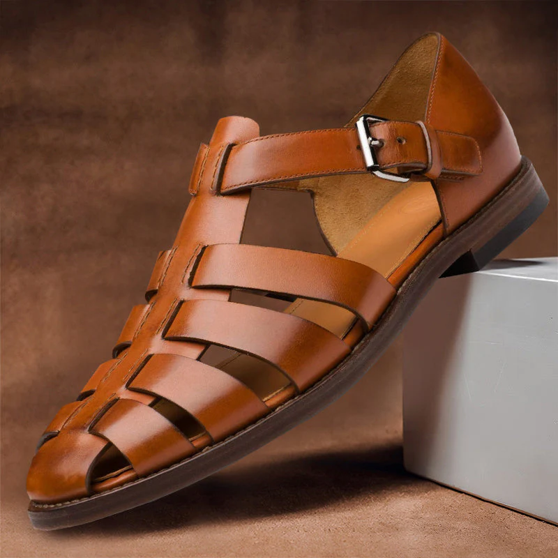 Felix Grant Leather Fisherman Sandals - Image 3