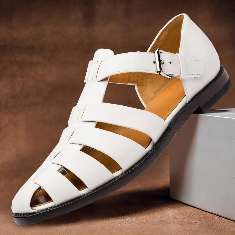Felix Grant Leather Fisherman Sandals - Image 4