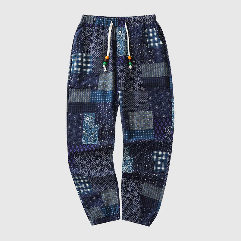 Felix Grant Patchwork Print Drawstring Pants - Image 2