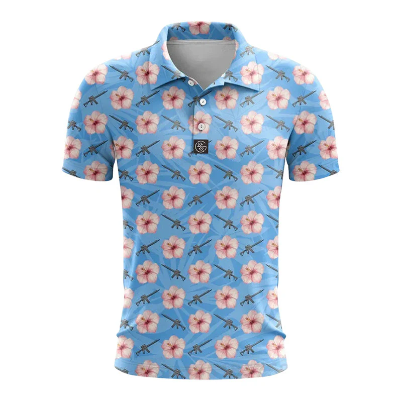 Felix Grant Printed Golf Polo Shirt - Image 2