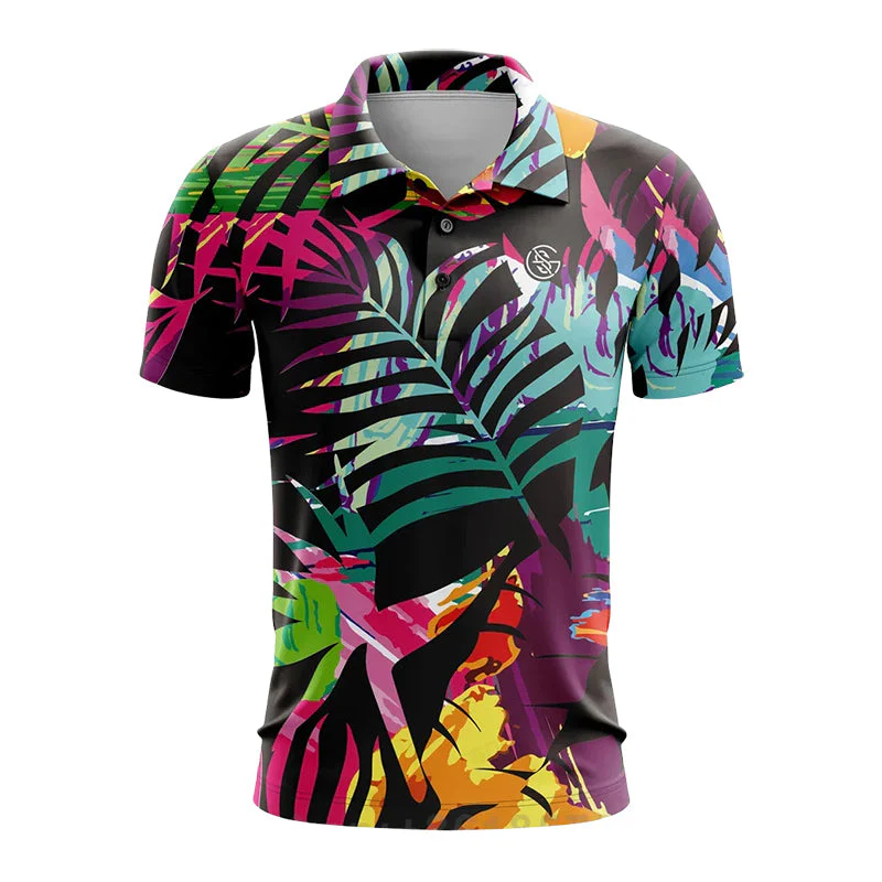 Felix Grant Printed Golf Polo Shirt - Image 4