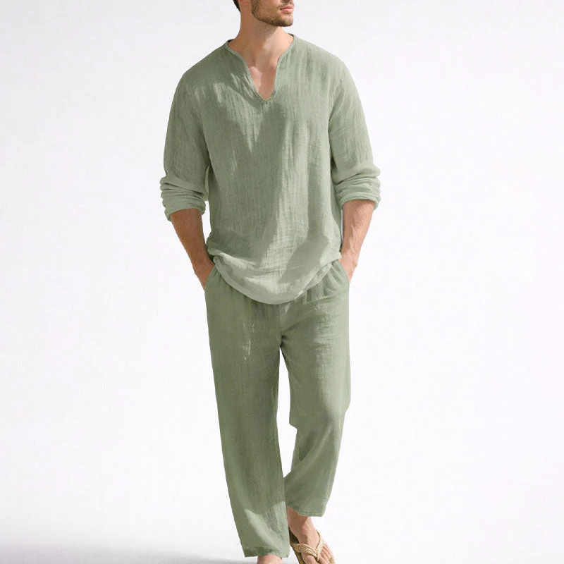 Felix Grant Relaxed Two Piece Linen Set - Image 5