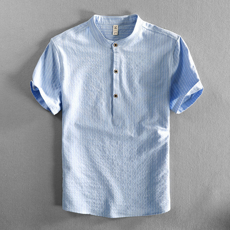 Felix Grant Striped Cotton Shirt - Image 4
