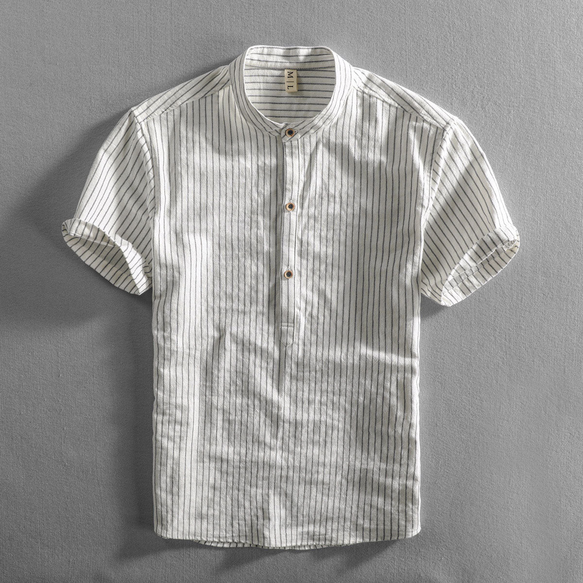 Felix Grant Striped Cotton Shirt - Image 5