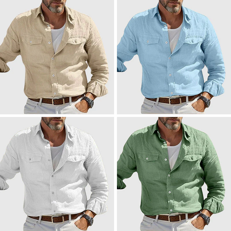 Felix Grant Vintage Linen Shirt - Image 5