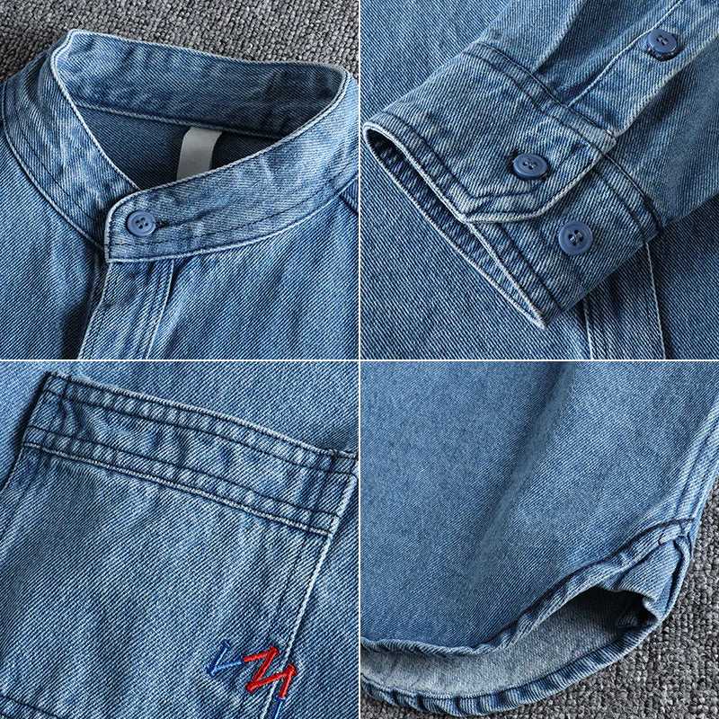 Felix Grant Washed Spring Denim Shirt - Image 4